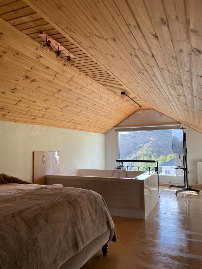 Aprosmeno Jacuzzi House 2 Apartment Agros Luaran gambar