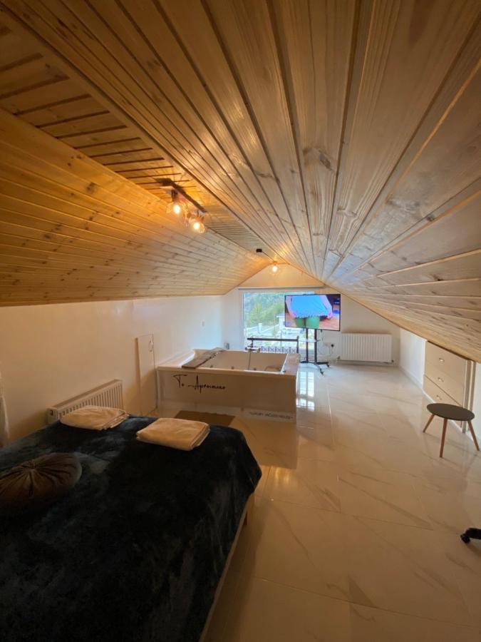 Aprosmeno Jacuzzi House 2 Apartment Agros Luaran gambar
