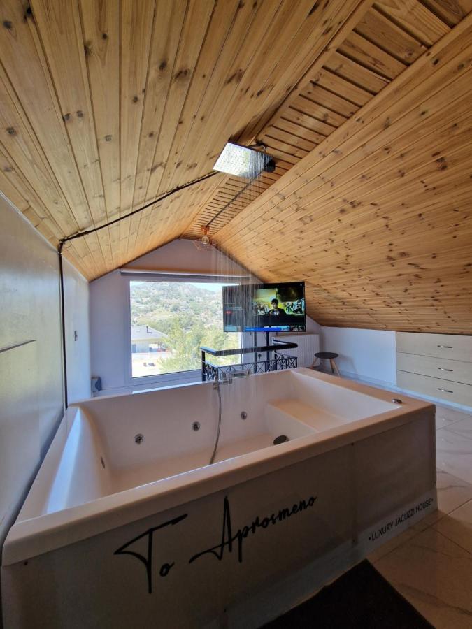 Aprosmeno Jacuzzi House 2 Apartment Agros Luaran gambar